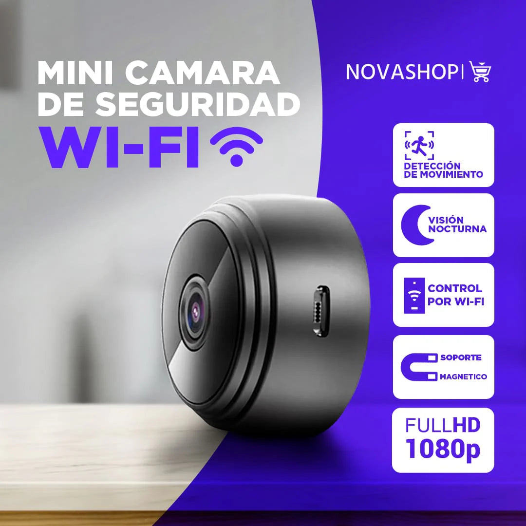 MINI CÁMARA DE SEGURIDAD WIFI FULL HD