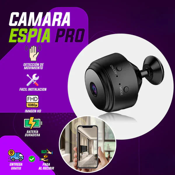 MINI CÁMARA DE SEGURIDAD WIFI FULL HD