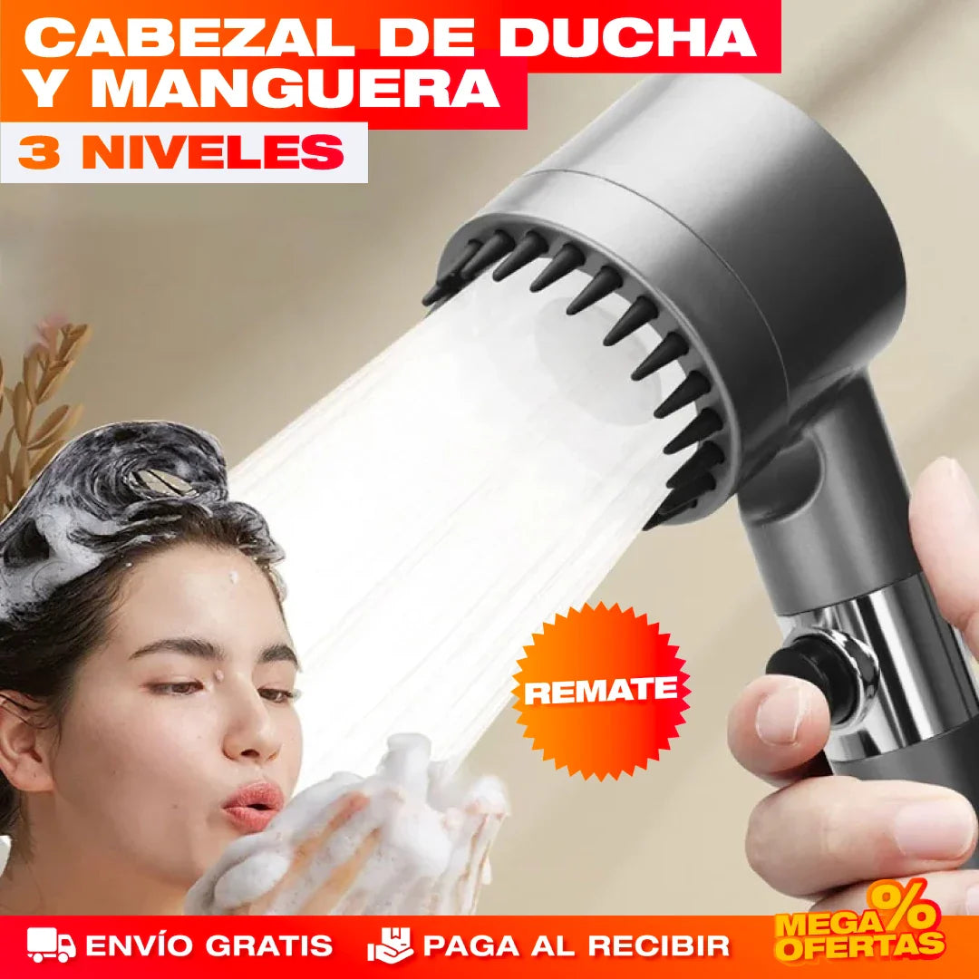 Cabezal de ducha turbo 306°