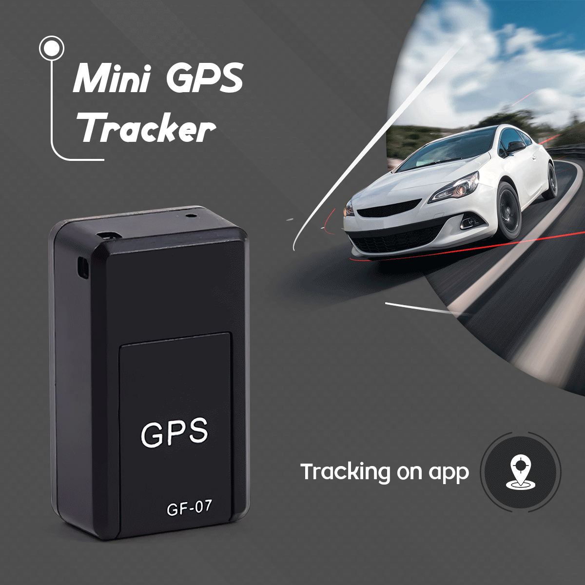 Mini localizador magnético GPS