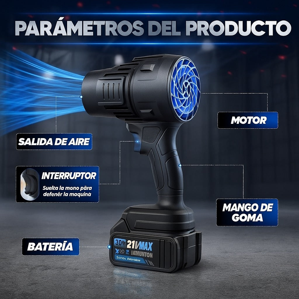 Turbo Air Pro – Soplador de Aire Portátil de Alta Potencia
