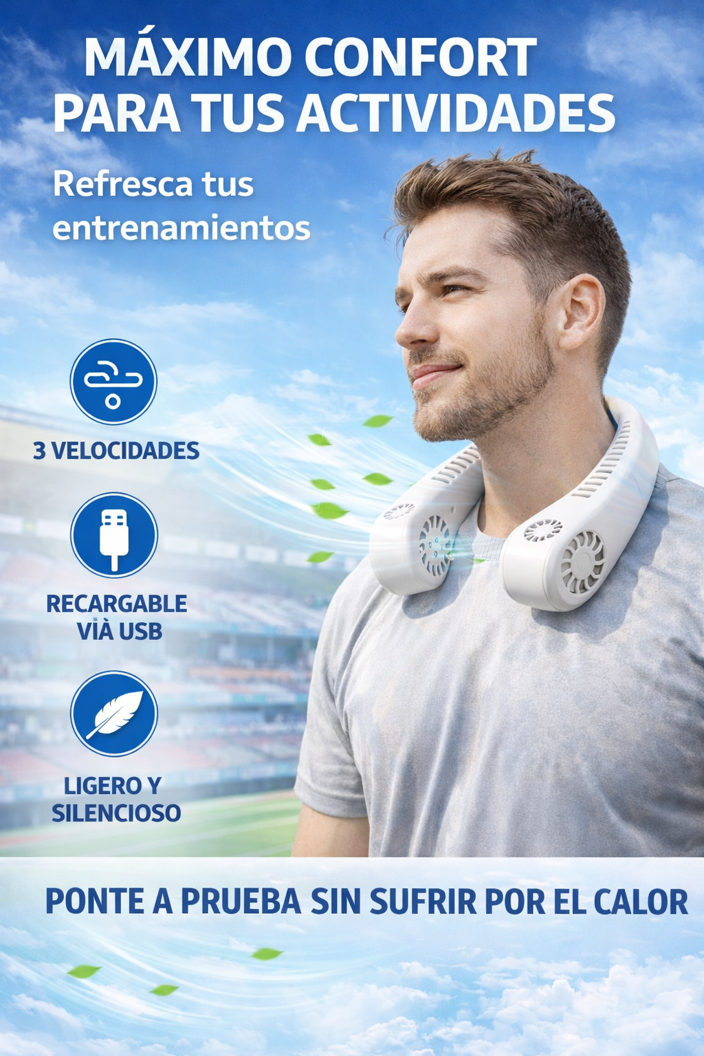 Ventilador de cuello 360°
