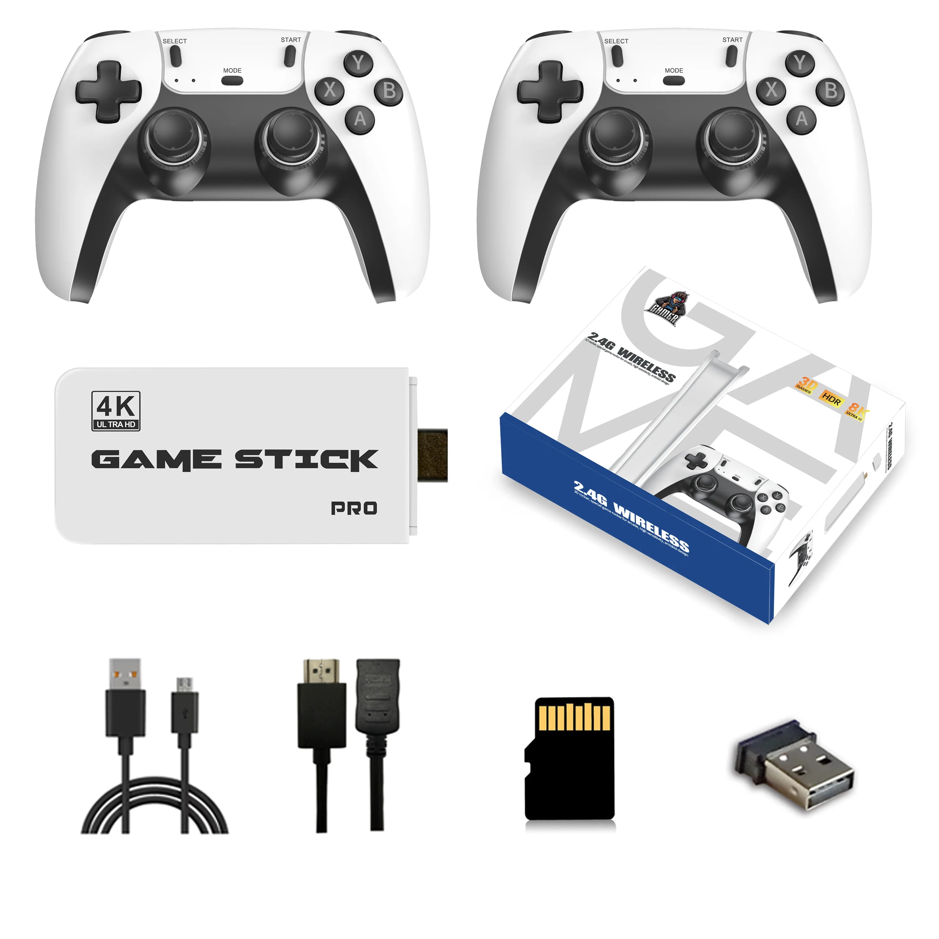 Consola Retro 4K con dos controles