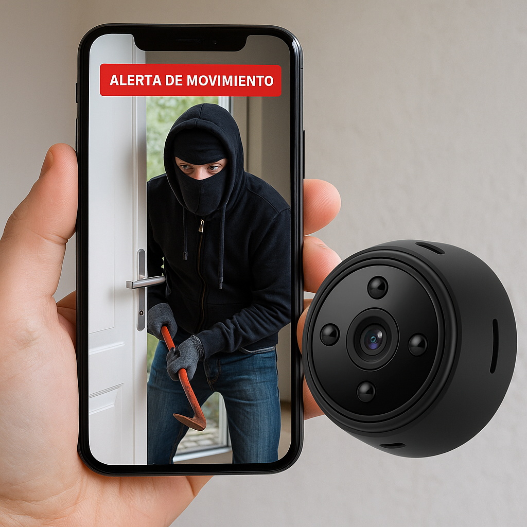 MINI CÁMARA DE SEGURIDAD WIFI FULL HD