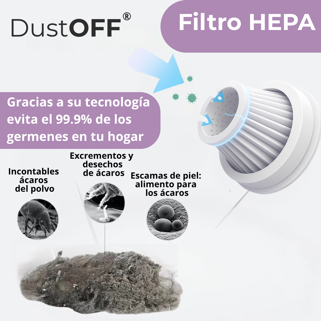 Aspiradora DustOff: Tu aliado contra los ácaros invisibles