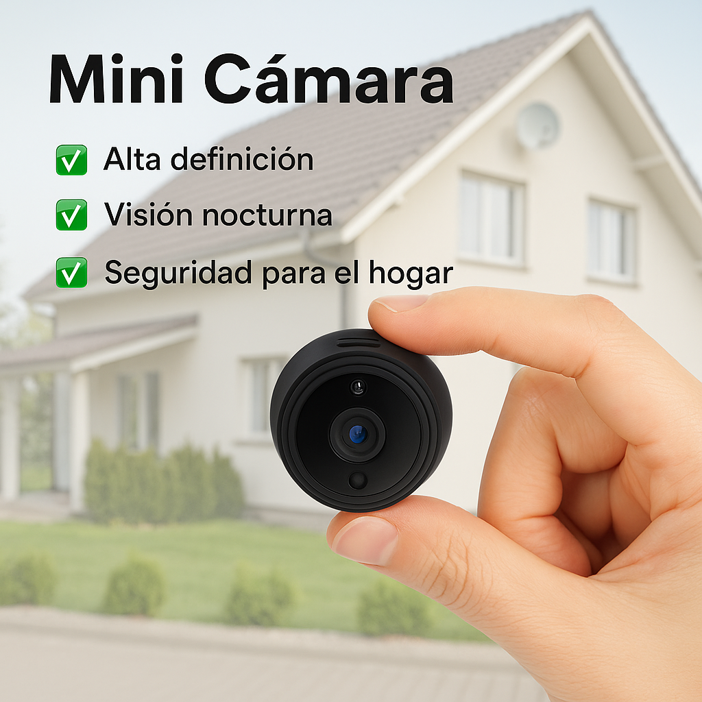 MINI CÁMARA DE SEGURIDAD WIFI FULL HD