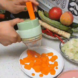PowerChef | Cortador Picador Eléctrico de Verduras 4 en 1