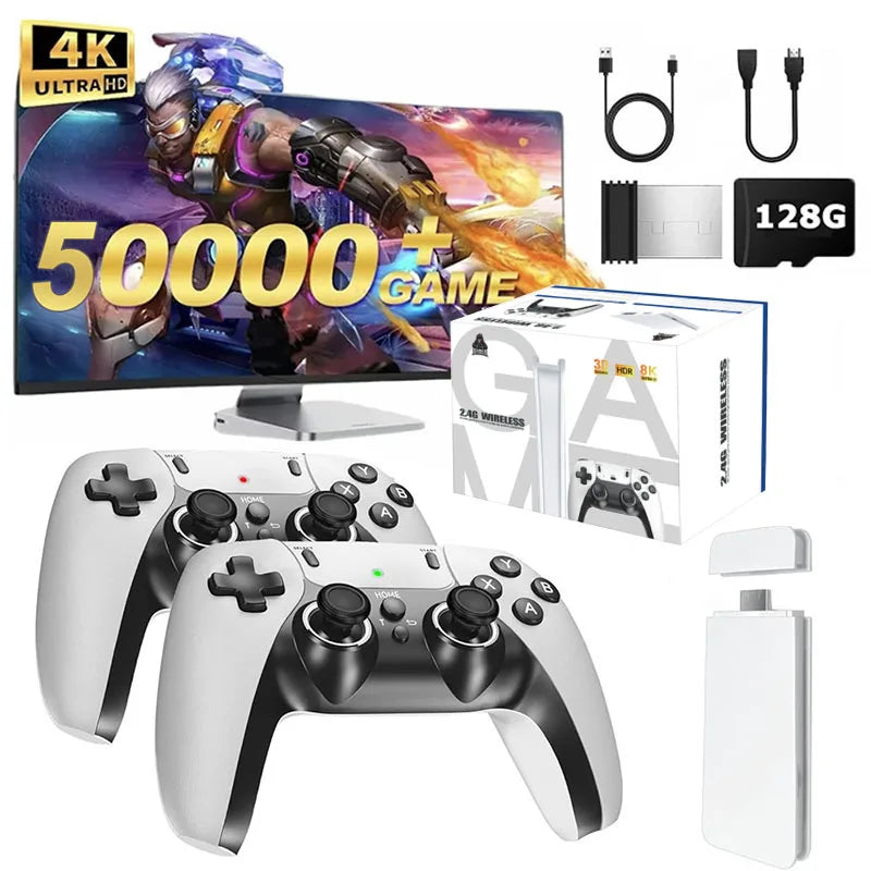 Consola Retro 4K con dos controles