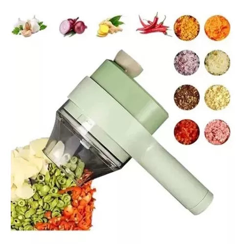 PowerChef | Cortador Picador Eléctrico de Verduras 4 en 1