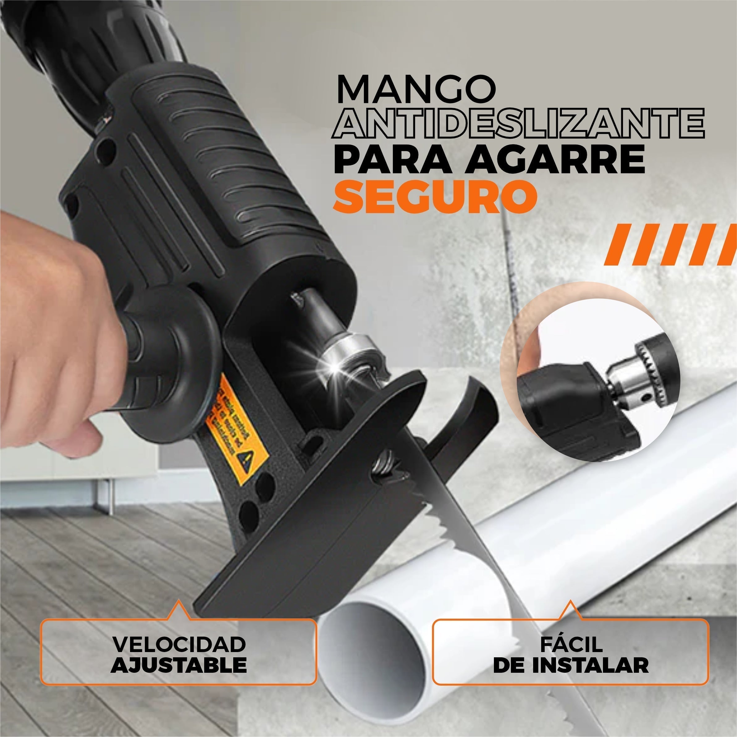TurboSaw | Adaptador de sierra para taladro