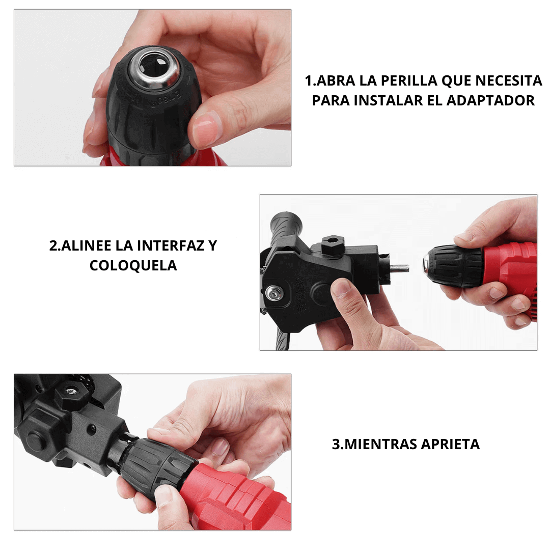 Adaptador de taladro a motosierra