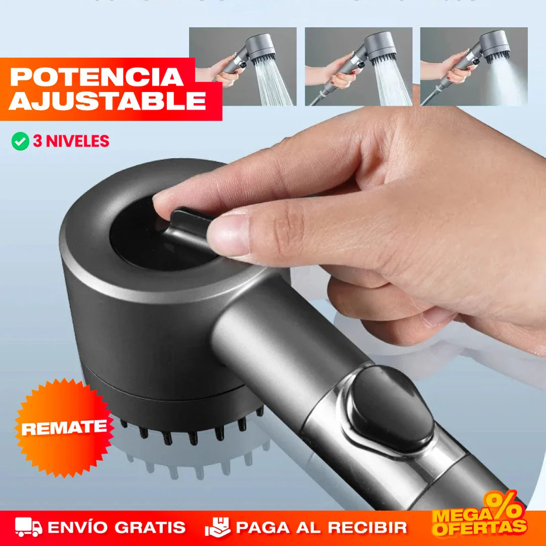 Cabezal de ducha turbo 306°