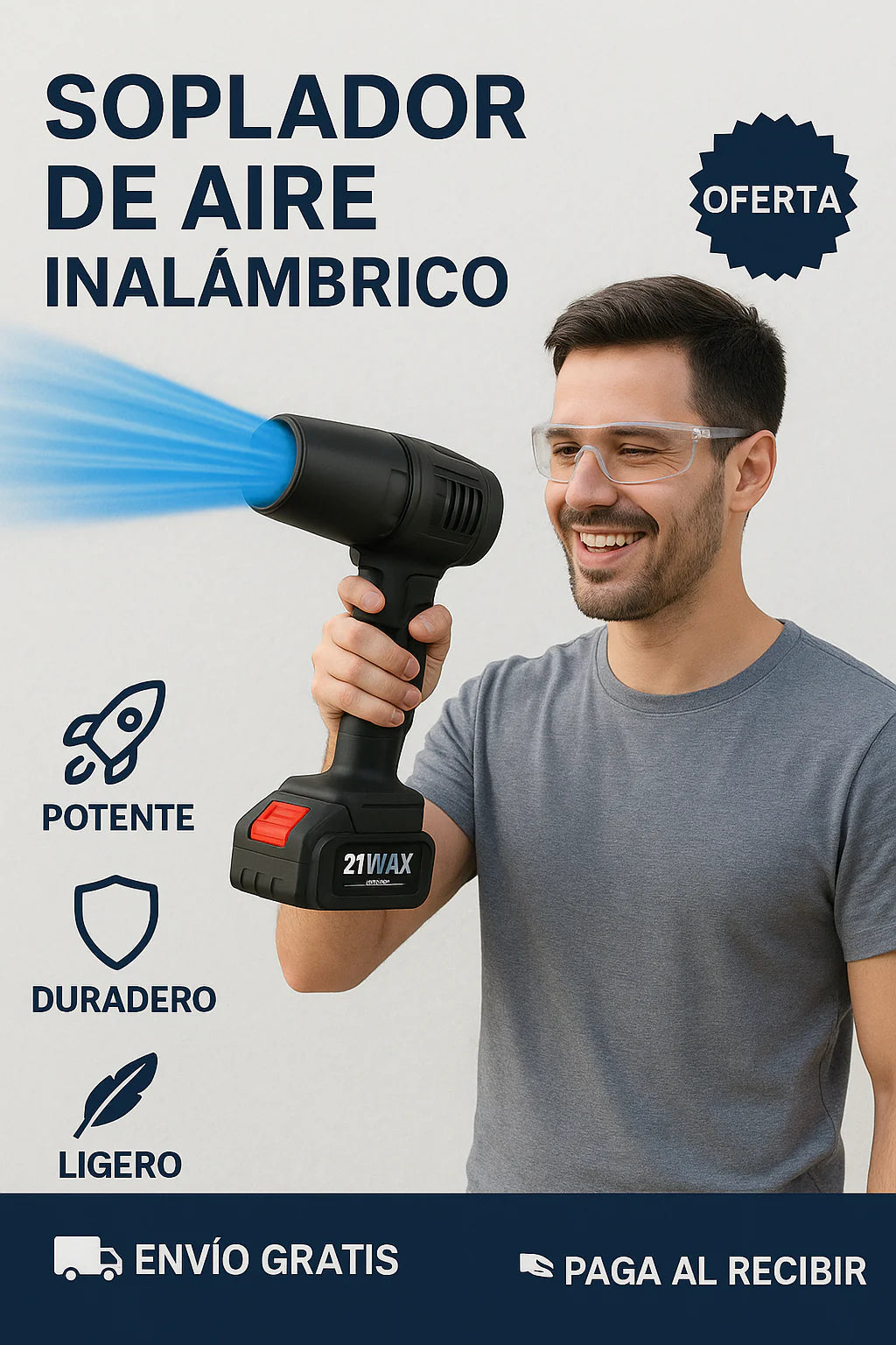 Turbo Air Pro – Soplador de Aire Portátil de Alta Potencia