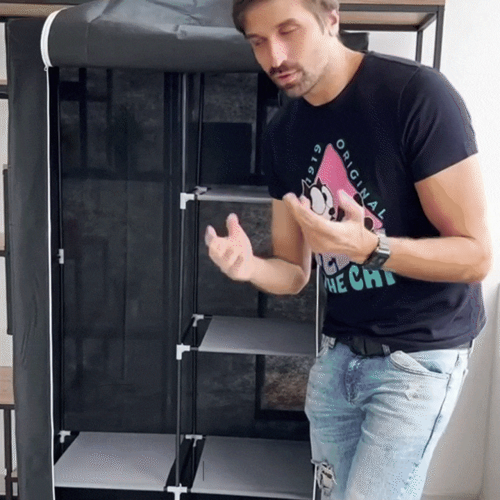 CLOSET DE 3 NIVELES CON FORRO