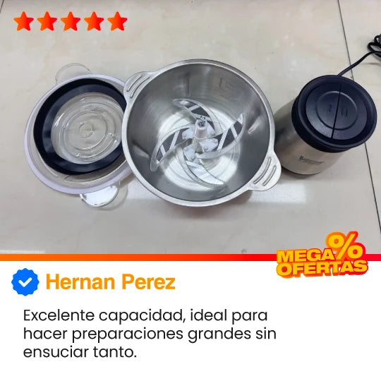 Molino picador y procesador de alimentos multifuncional