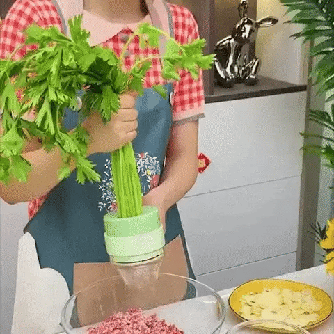 PowerChef | Cortador Picador Eléctrico de Verduras 4 en 1