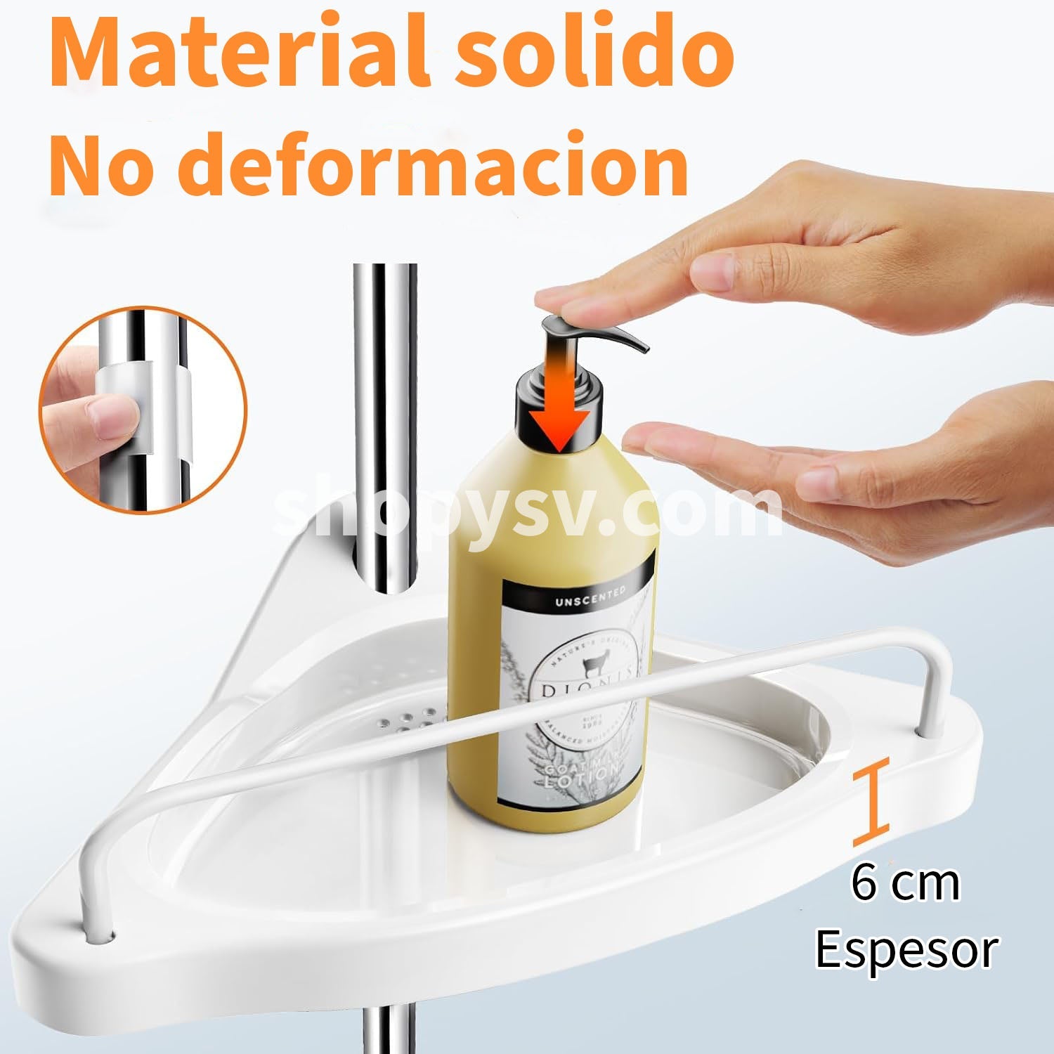 ESTANTE ESQUINERO DE 4 NIVELES PARA BAÑO