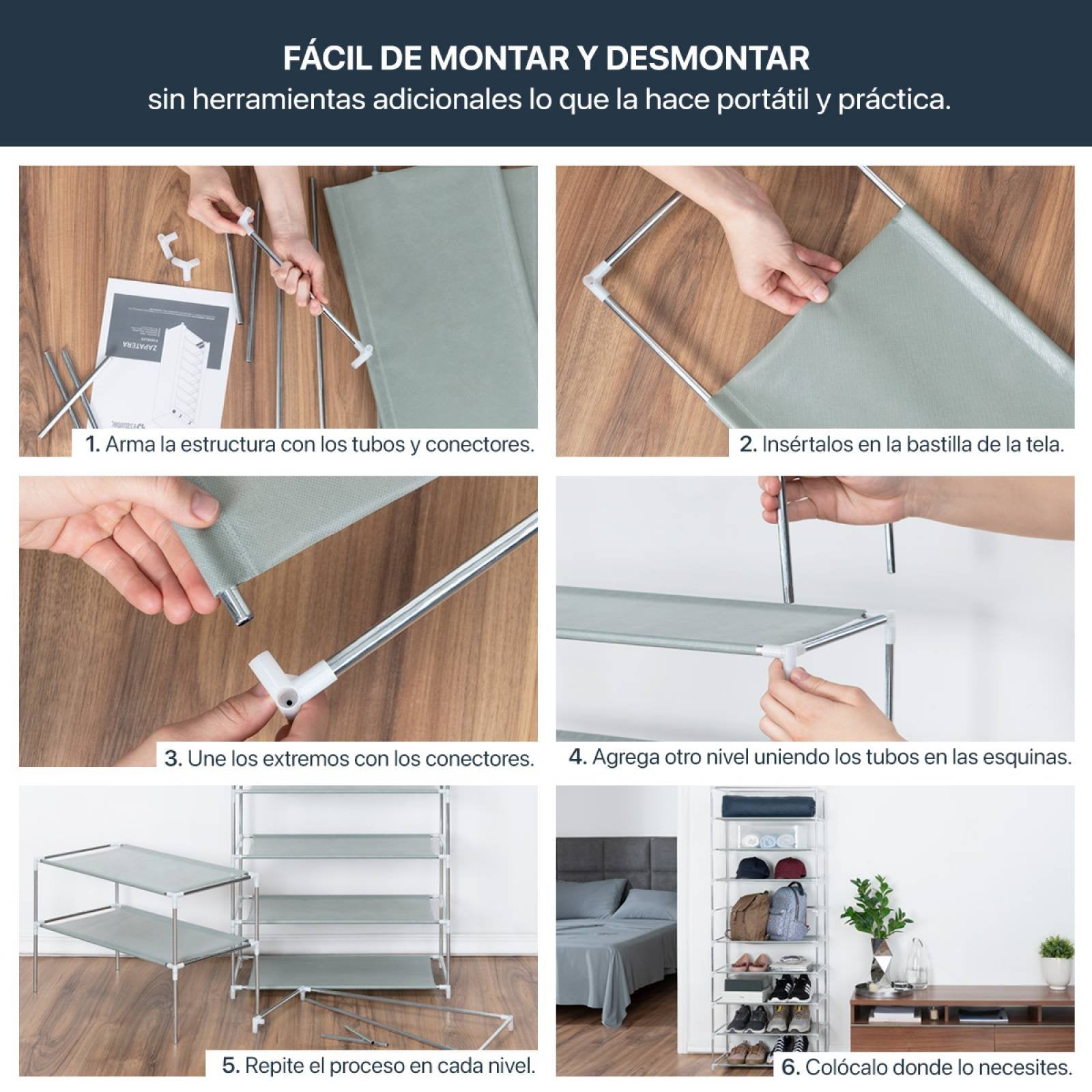 ORGANIZADOR DE ZAPATOS DE 9 NIVELES