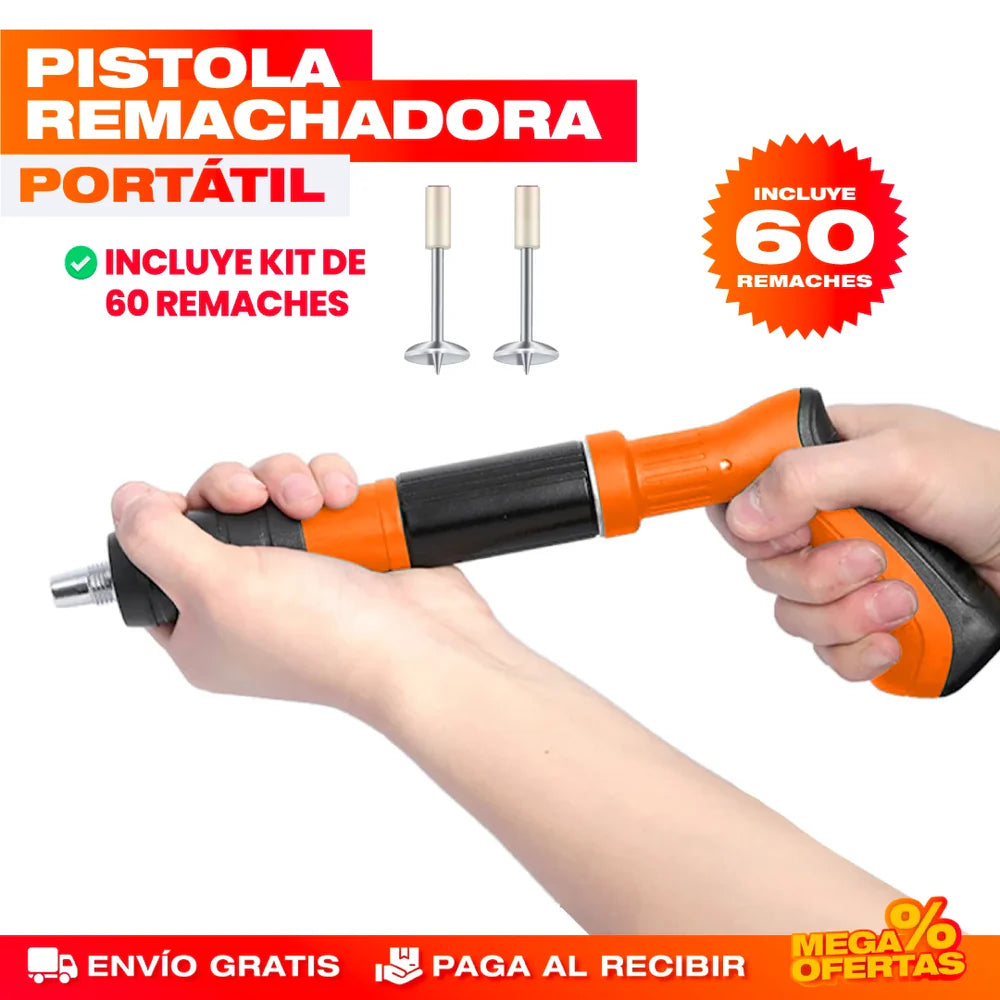 PISTOLA DE CLAVOS DE ACERO AUTOMATICA